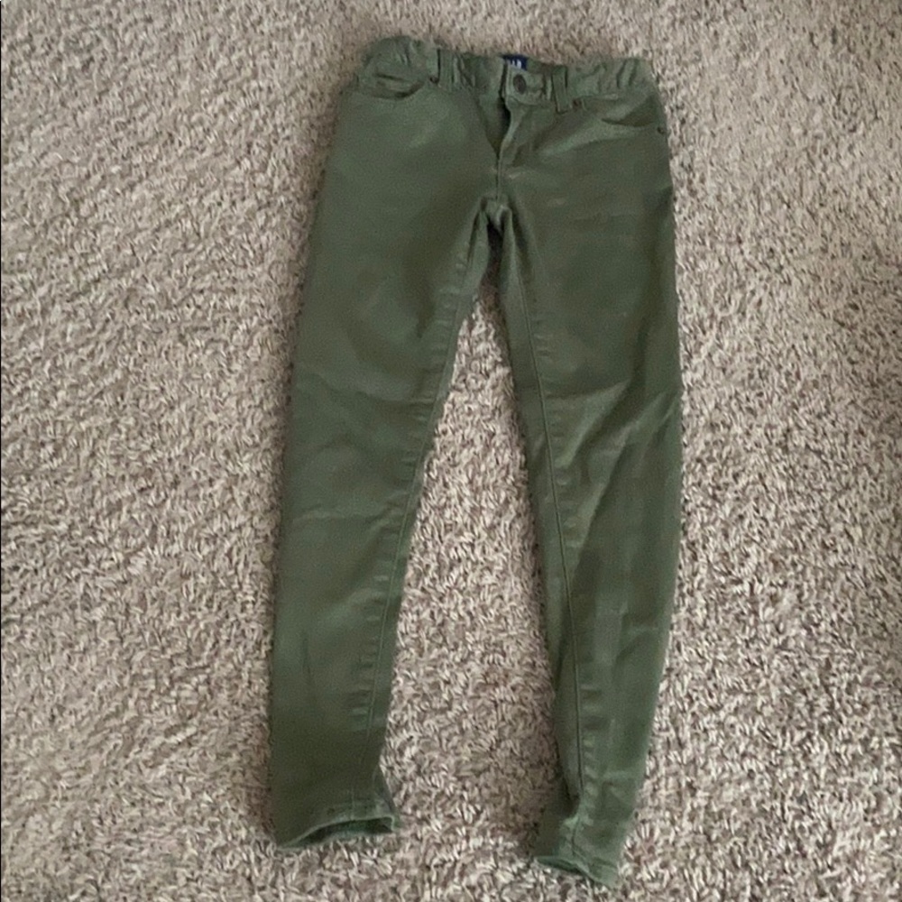 Girls Khaki Green Pants